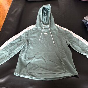 Women's Large Teal Adidas Athletic Sweatshirt